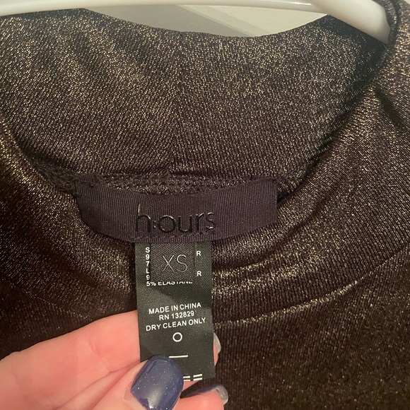 Brown shimmer dress size XS - Picture 3 of 5